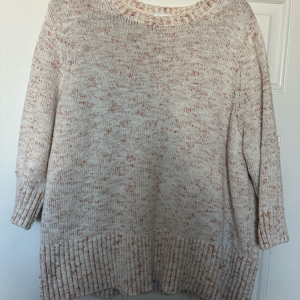 J. Jill Textured Pullover Sweater with Elbow Length Sleeves Size XL - Picture 2 of 8